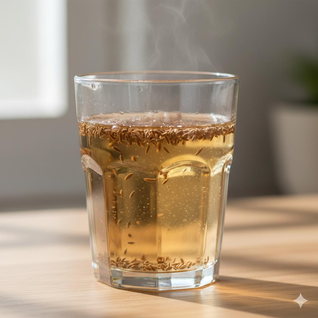 Cumin water jeera water Ayurvedic remedy for digestion