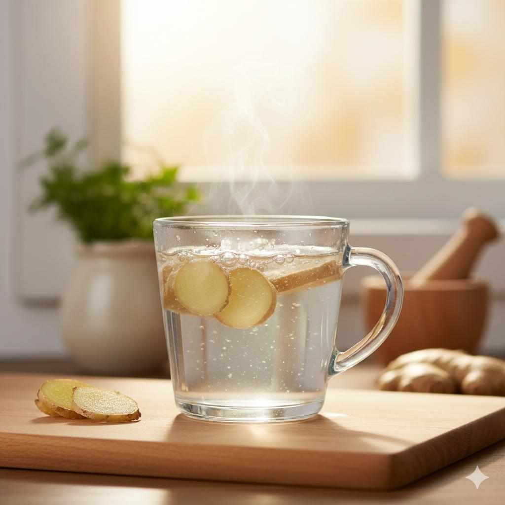 Ginger water Ayurvedic drink to improve metabolism